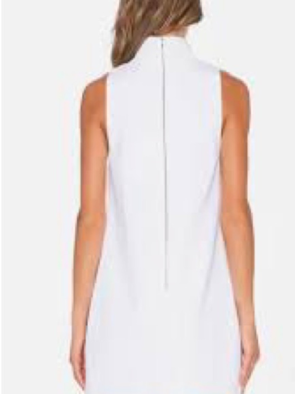KEEPSAKE the Label White High-Neck Sleeveless Shift Dress